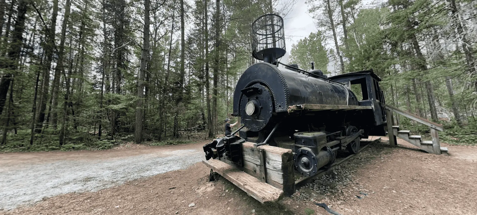 Logging Museum Trail Lake Train Engine