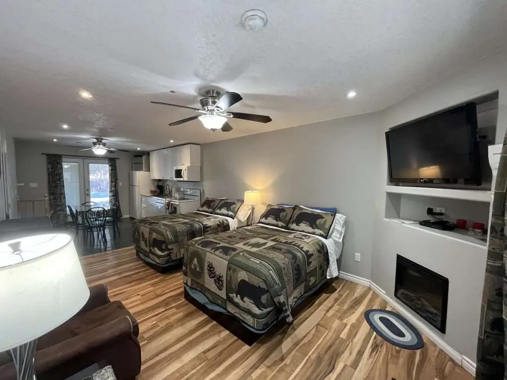 Interior view of Dream Catch Motel Room 3 by Algonquin Accommodations