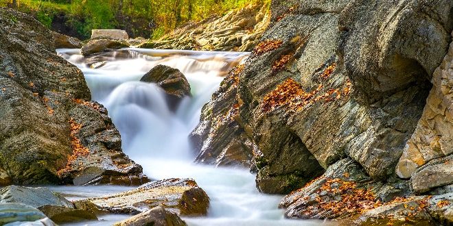 Explore Algonquin's waterfalls, beautiful rivers and autumn leaves.